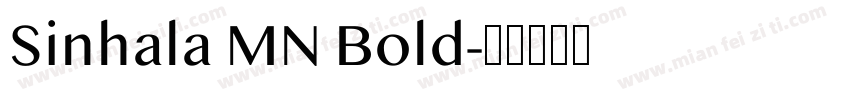 Sinhala MN Bold字体转换